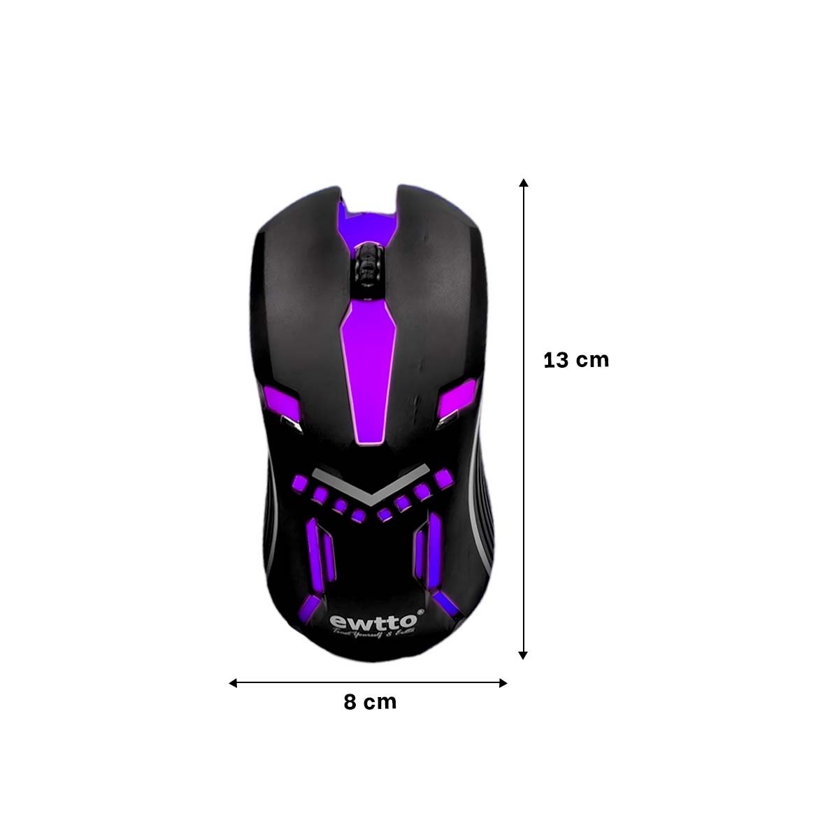 RATON GAMER COLOR NEGRO PARA PC Y LAPTOP CONTROL DINAMICO Y+PAPEL REGALO - 4