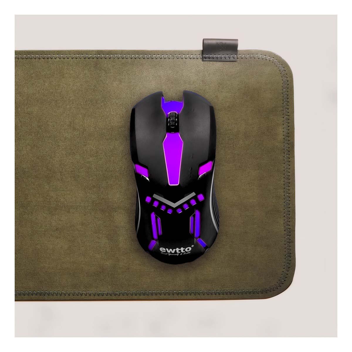 RATON GAMER COLOR NEGRO PARA PC Y LAPTOP CONTROL DINAMICO Y+PAPEL REGALO - 5