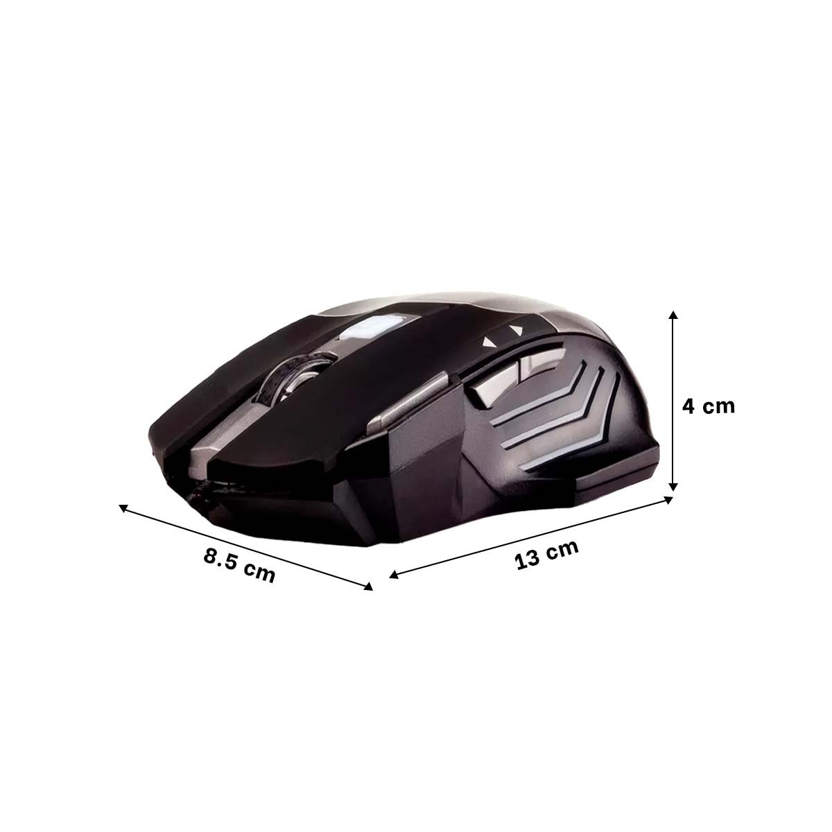 PACK4 RATON GAMER PARA LAPTOP Y PC NEGRO DESLIZAMIENTO SUAVE - 3