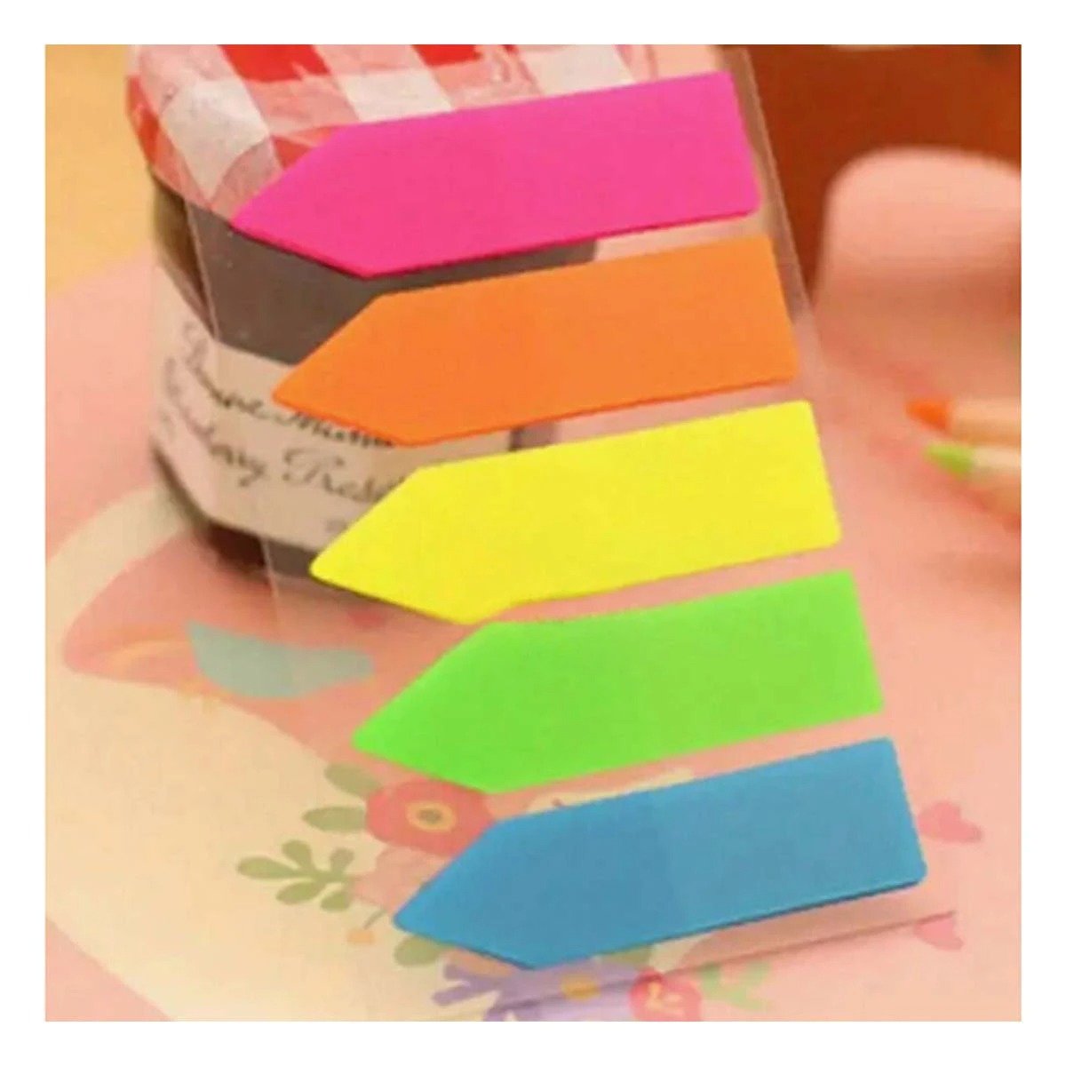 PACK12 ELEMENTOS POST IT ADHESIVOS 5 PIEZAS MULTICOLOR FLECHA - 5