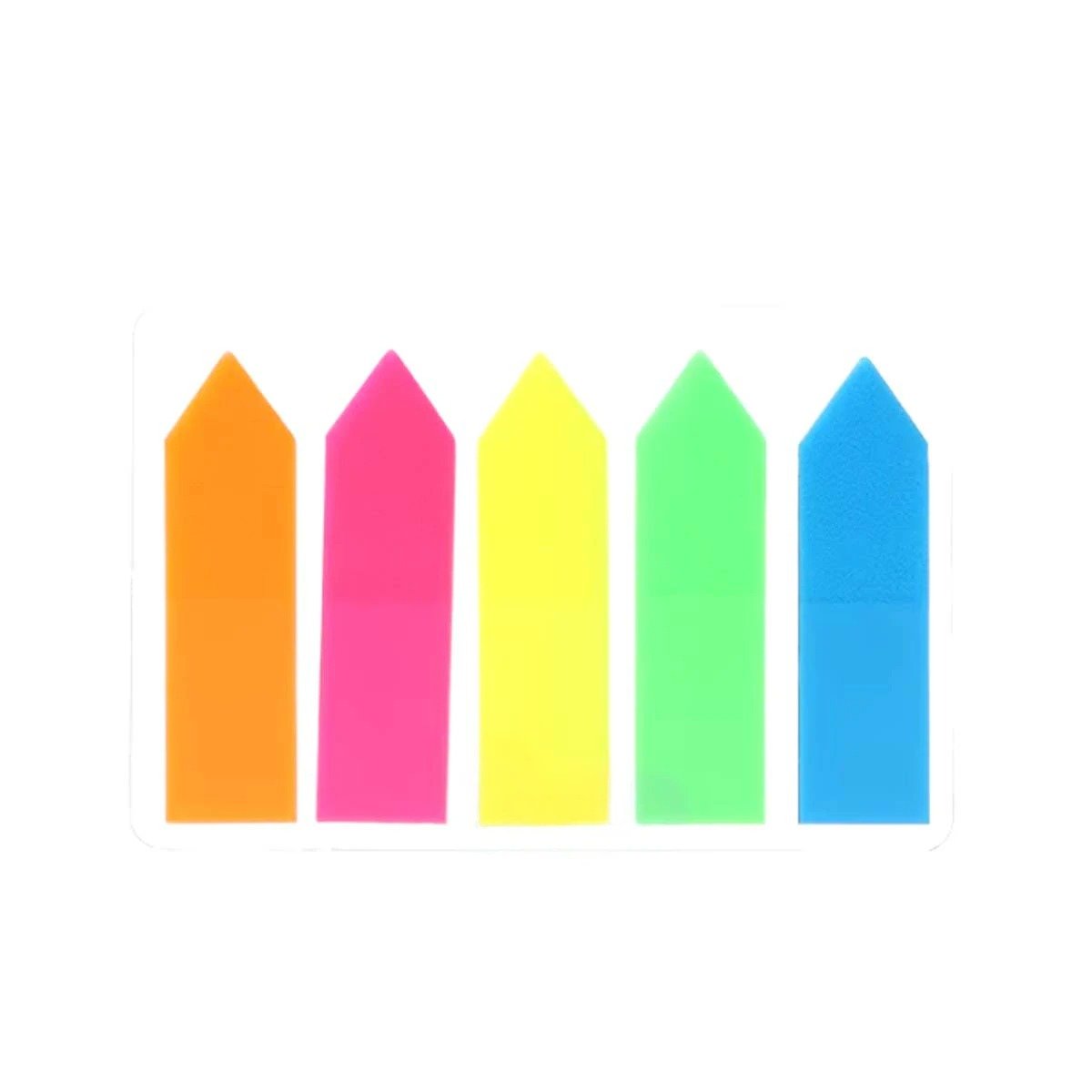 PACK4 PAPELITOS POST IT ADHESIVOS 5 PIEZAS MULTICOLOR TRANSPARENTE FLECHA Y+PAPEL REGALO - 3