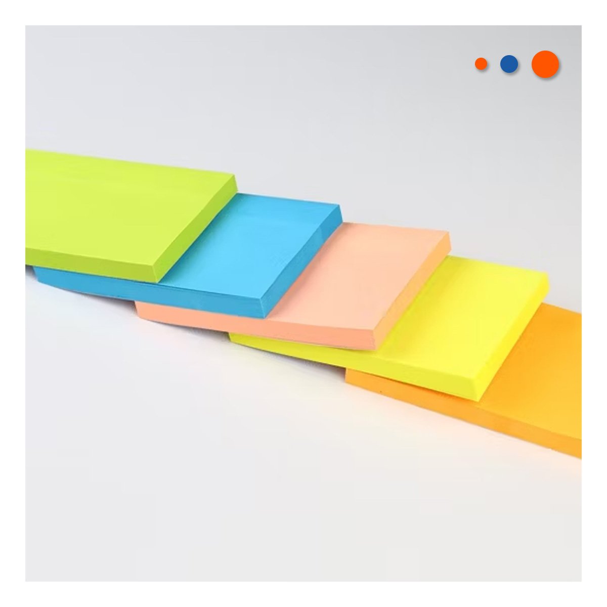 PACK2 RECORDATORIOS CUADRADOS ADHESIVOS 7,6CM 4 PZS MULTICOLOR Y+REGALO STICKER - 3