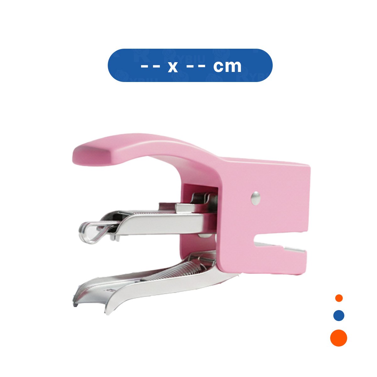 PACK6 ERGONOMICO MINI TIPO ALICATE ROSADO PARA 15 HOJAS ESCRITORIO - 4