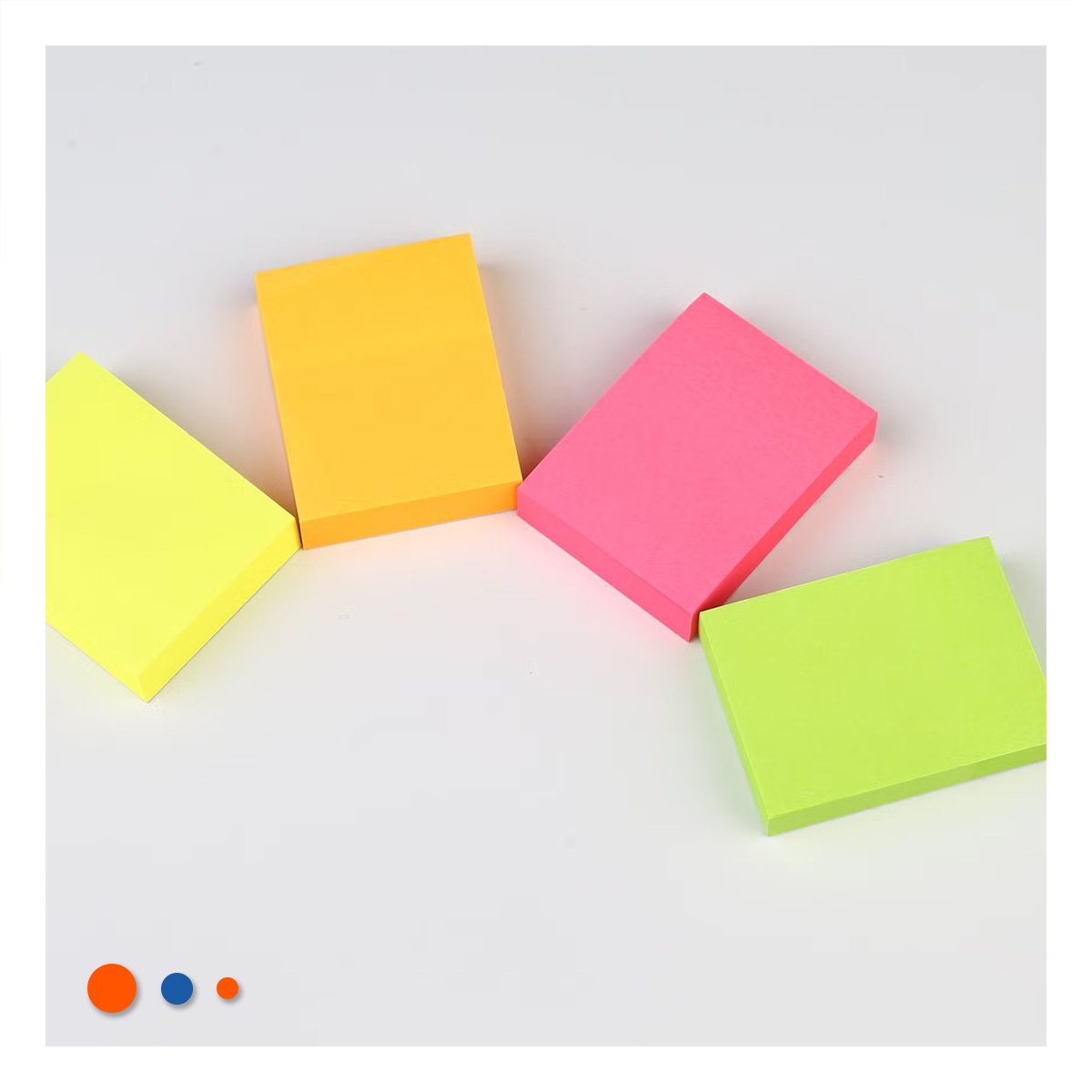 HOJAS CUADRADAS ADHESIVAS 3,8CM 4 PZS MULTICOLOR Y+POST IT - 3