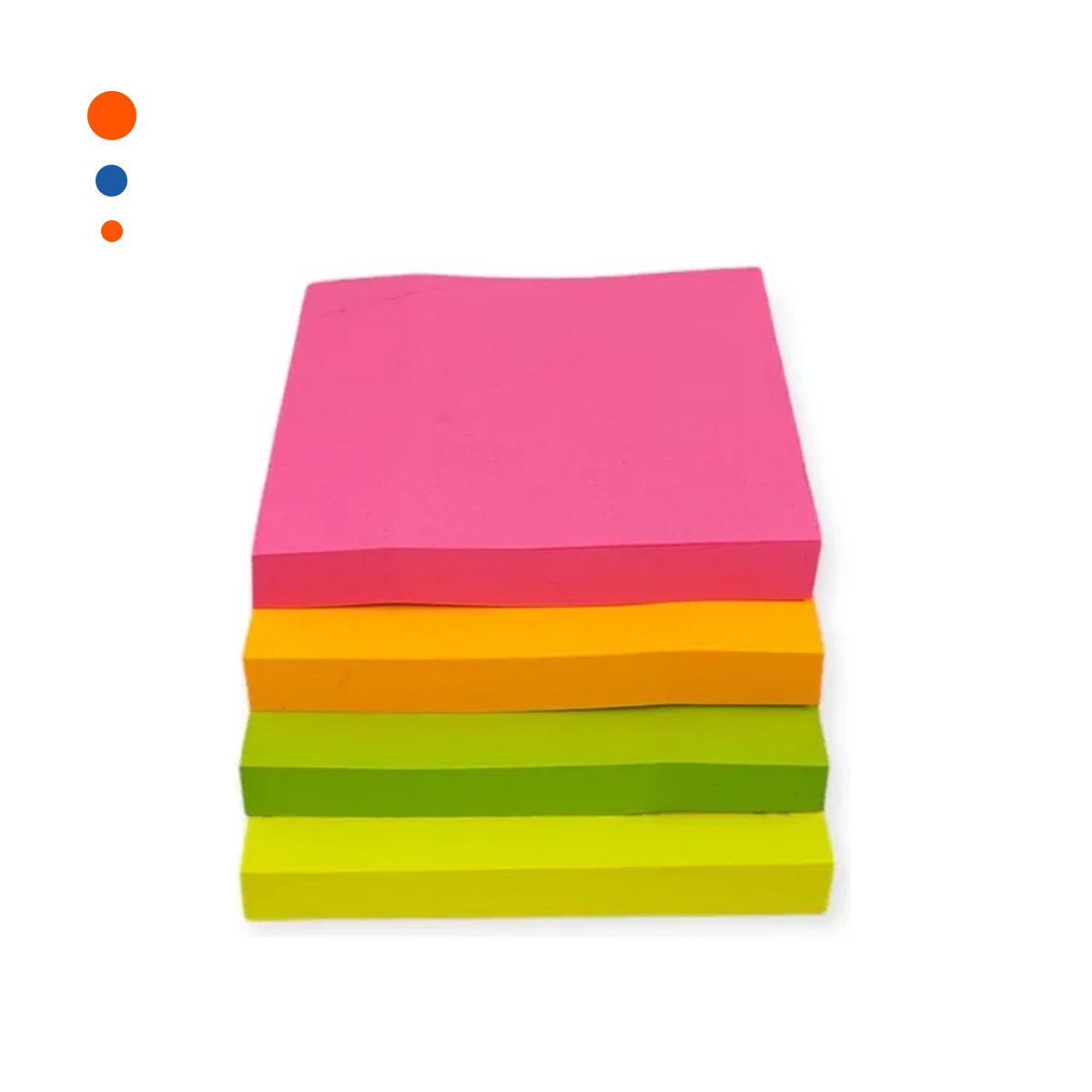 PACK12 NOTAS MULTICOLOR ADHESIVAS CUADRADAS 3,8CM 4 PZS Y+REGALO STICKER - 2