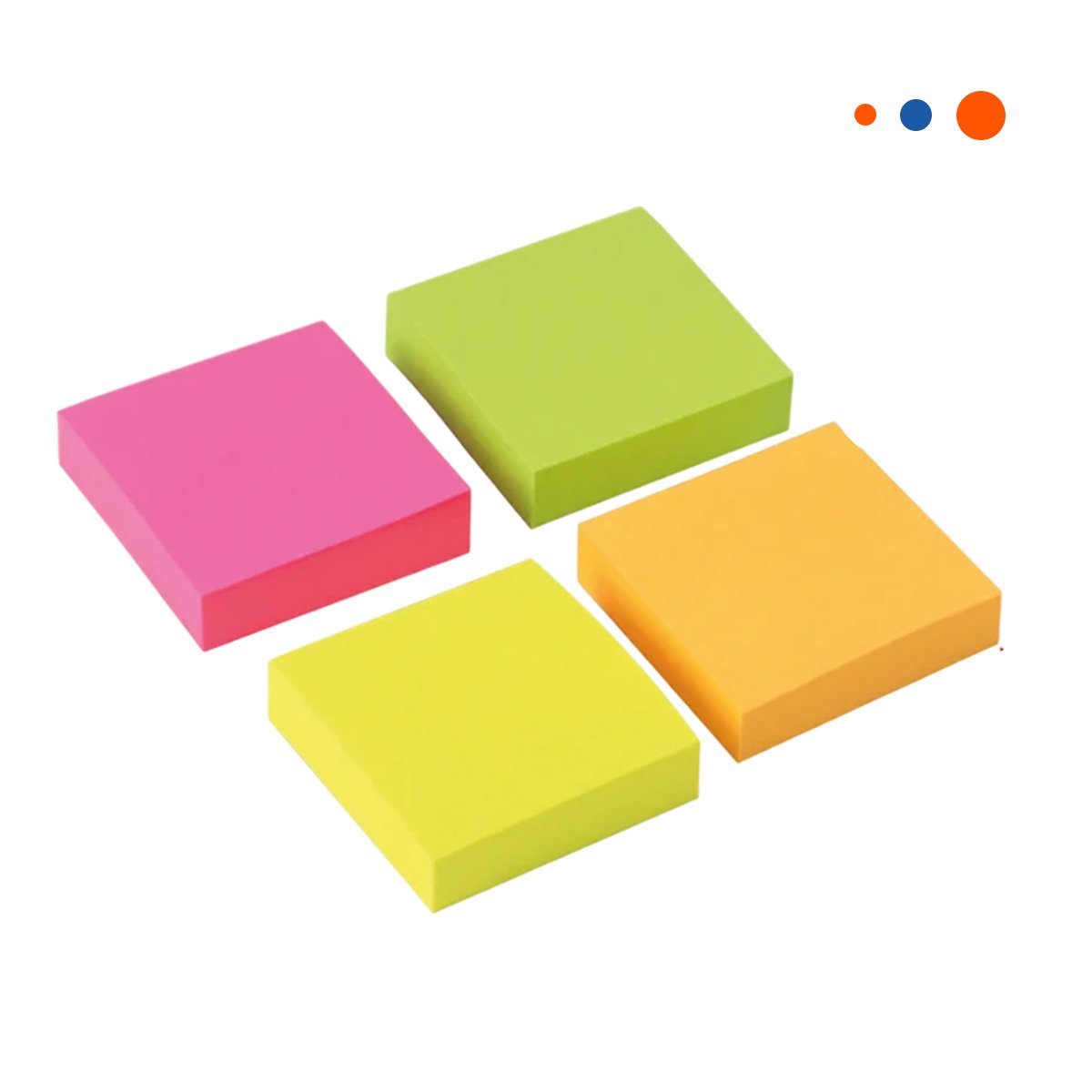 PACK4 ETIQUETAS CUADRADAS ADHESIVAS 3,8CM 4 PZS MULTICOLOR Y+PAPEL REGALO - 3