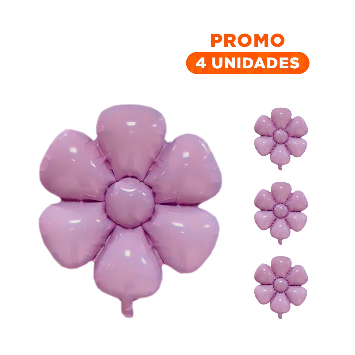 PACK4 FORMATO FLOR 23CM SET 2 MORADO PARA CASA Y+REGALO STICKER - 1