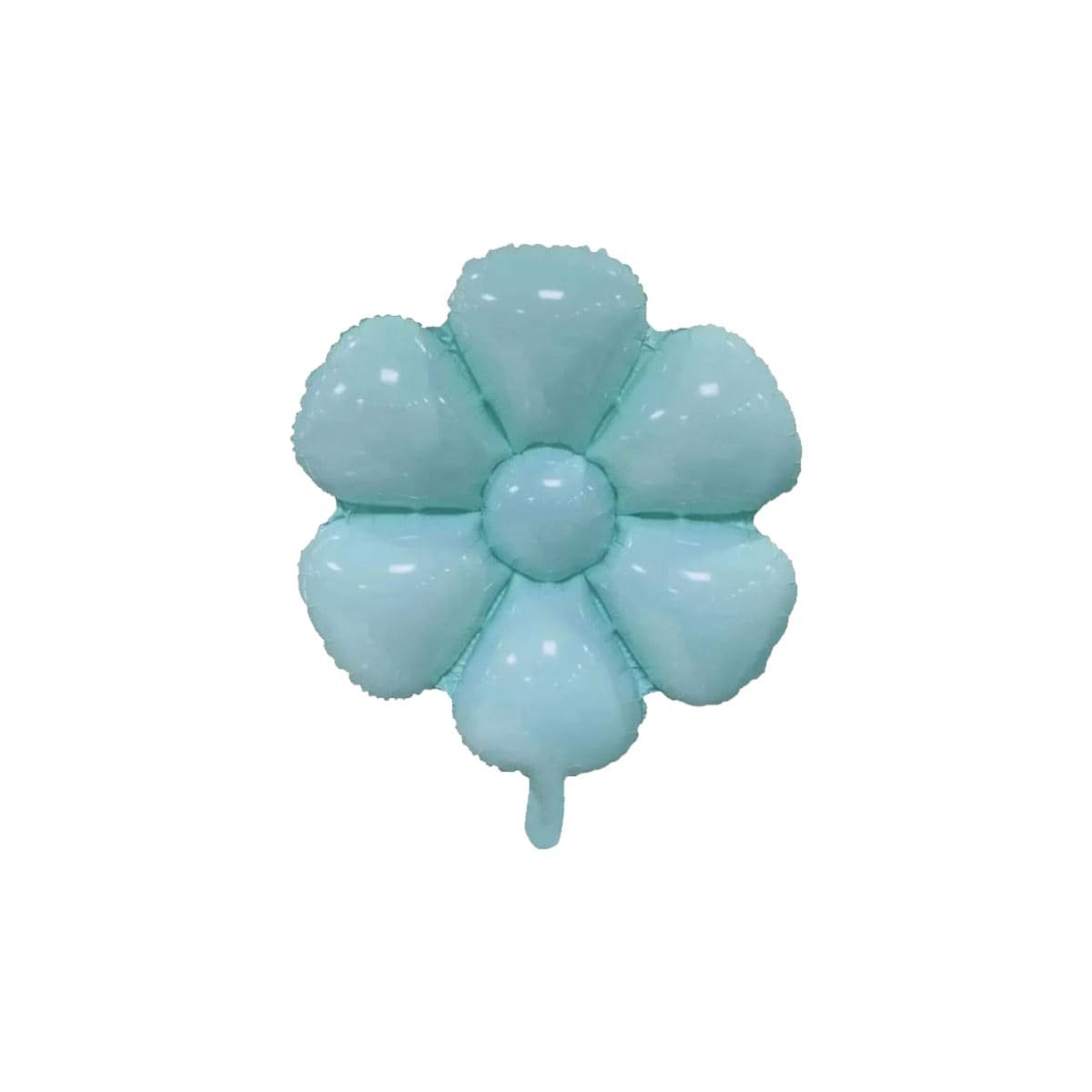 PACK12 COMPLEMENTO FESTIVO FLOR 23CM SET 2 CELESTE Y+REGALO STICKER - 2