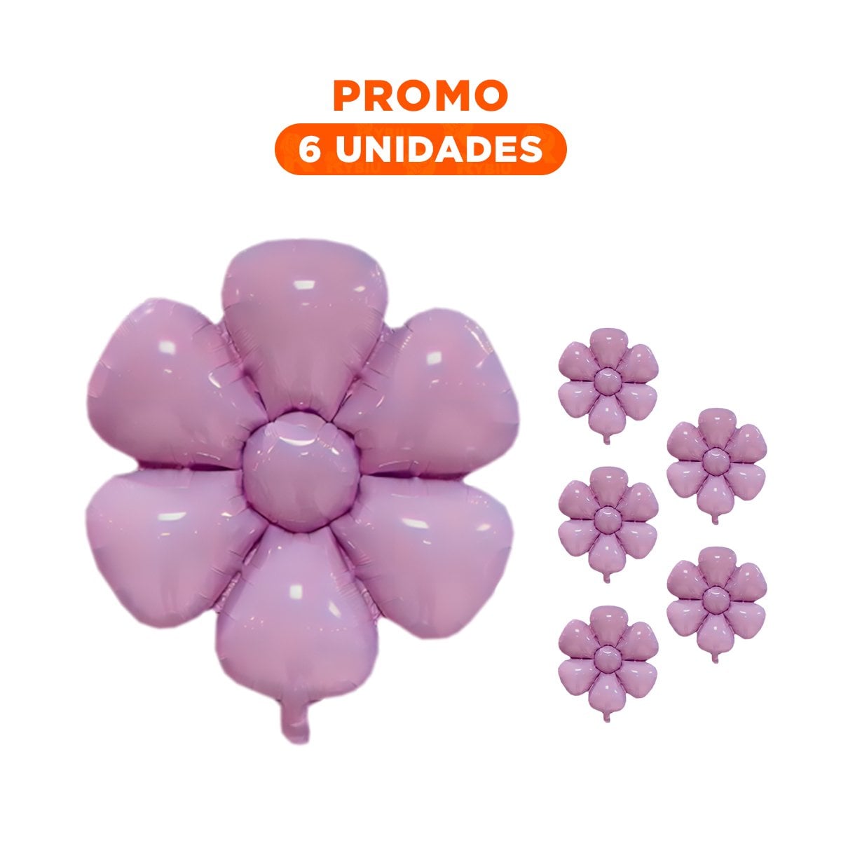 PACK6 PRESENTACION FLOR 23CM SET 2 MORADO PARA DECORACION - 1