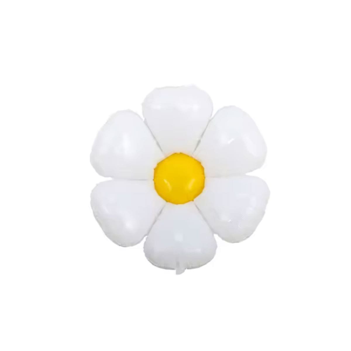 COLECCION FLOR 23CM SET 2 BLANCO CON CENTRO AMARILLO PARA HOGAR Y+REGALO STICKER - 3