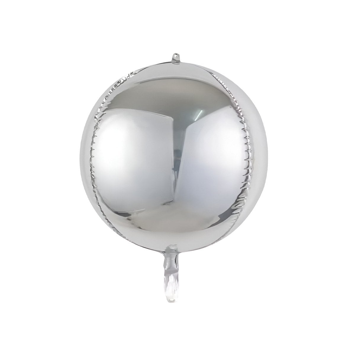 COLECCION 4D 45CM SET 2 PLATEADO LISO DECORACION Y+REGALO STICKER - 3