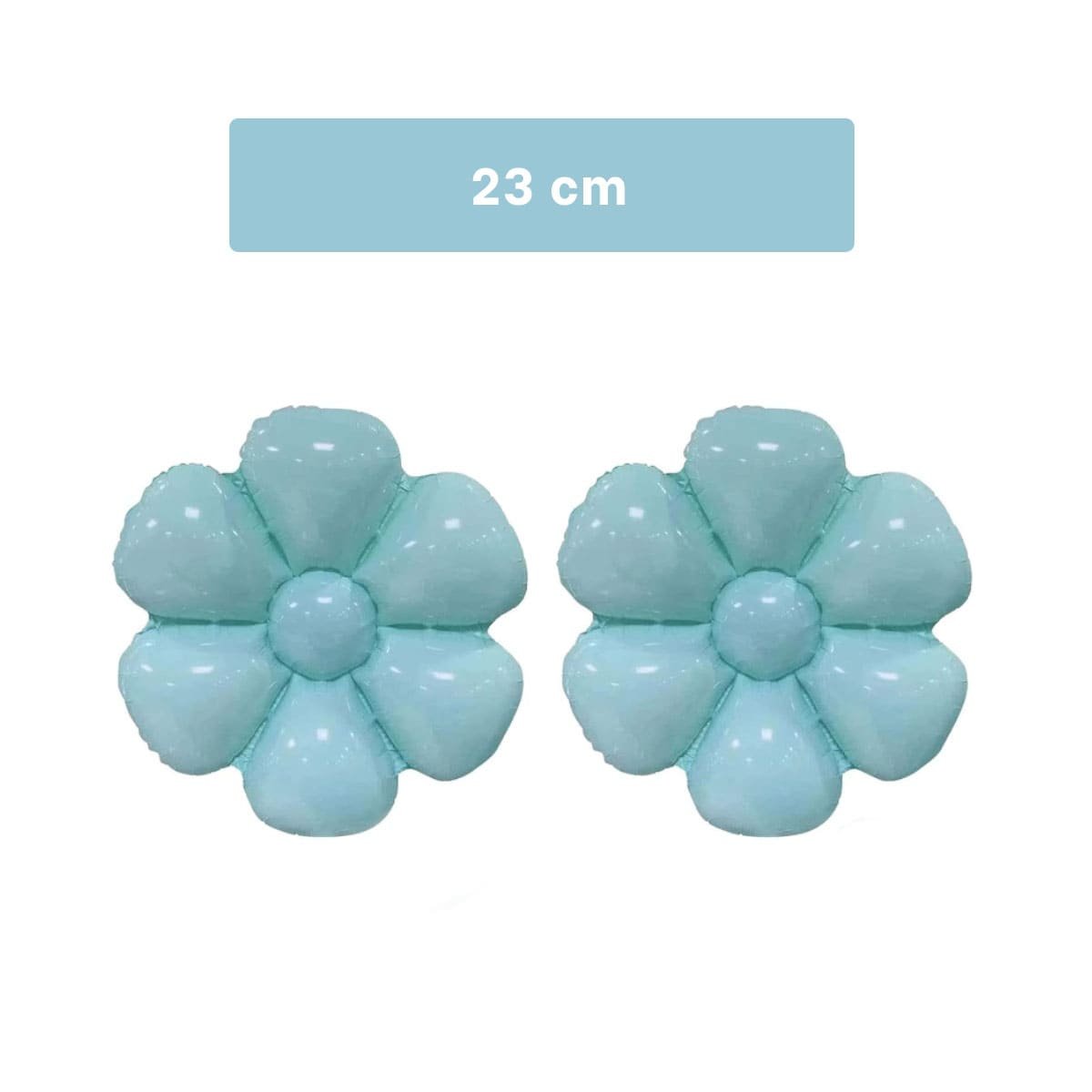 PACK2 ALTERNATIVA FLOR 23CM SET 2 CELESTE PARA DECORACION Y+REGALO STICKER - 4