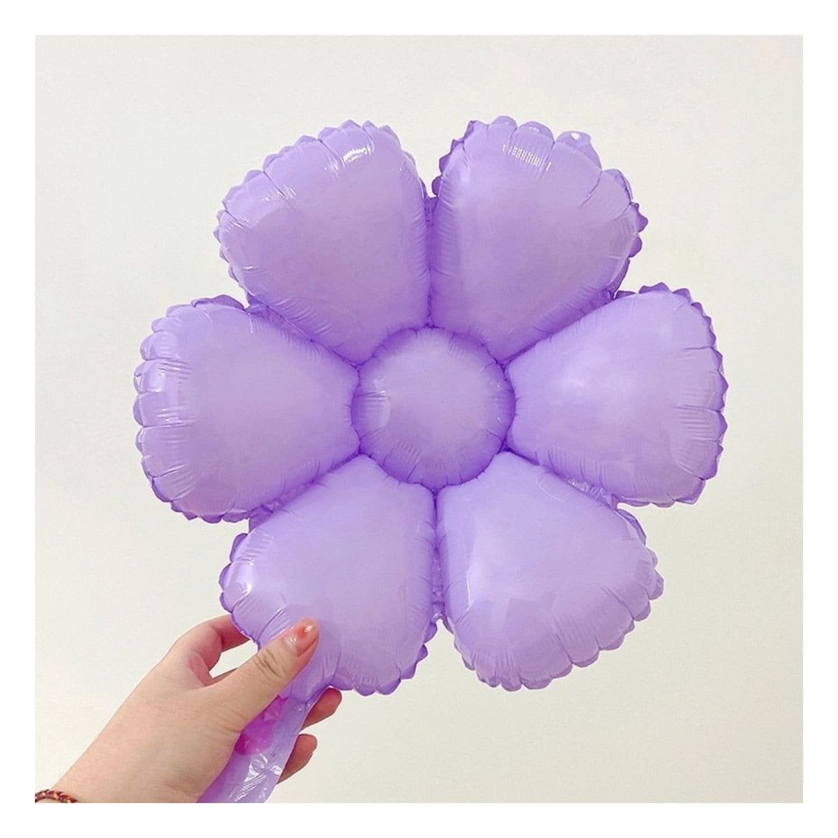 PACK6 LINEA FLOR 23CM SET 2 MORADO PARA FIESTA Y+PAPEL REGALO - 2