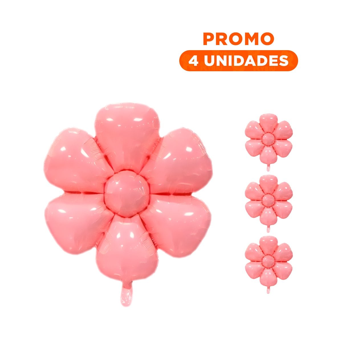 PACK4 FORMATO FLOR 23CM SET 2 ROSADO PARA CASA Y+REGALO STICKER - 1