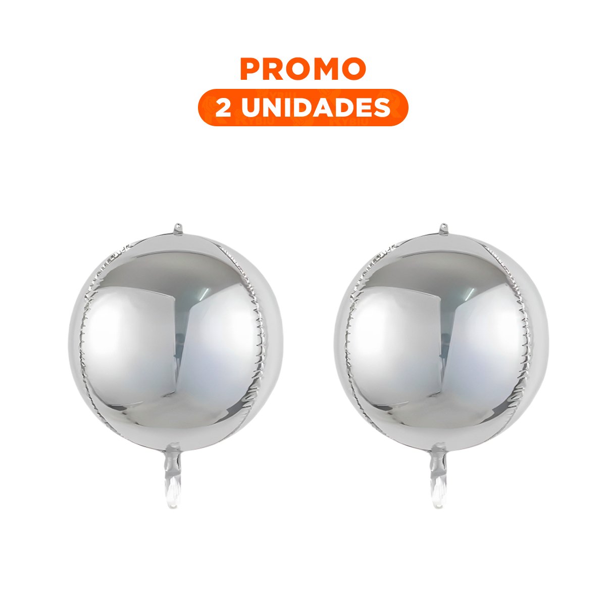 PACK2 PROPUESTA 4D 45CM SET 2 PLATEADO LISO DECORACION - 1