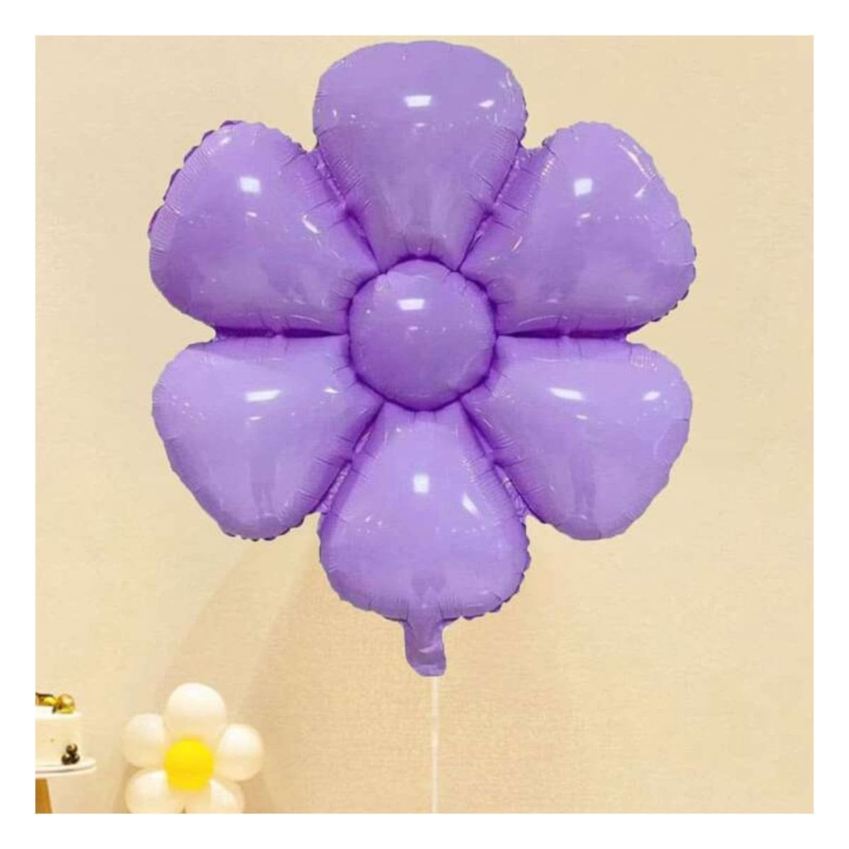 PACK6 SERIE FLOR 23CM SET 2 MORADO PARA DECORACION Y+REGALO STICKER - 3