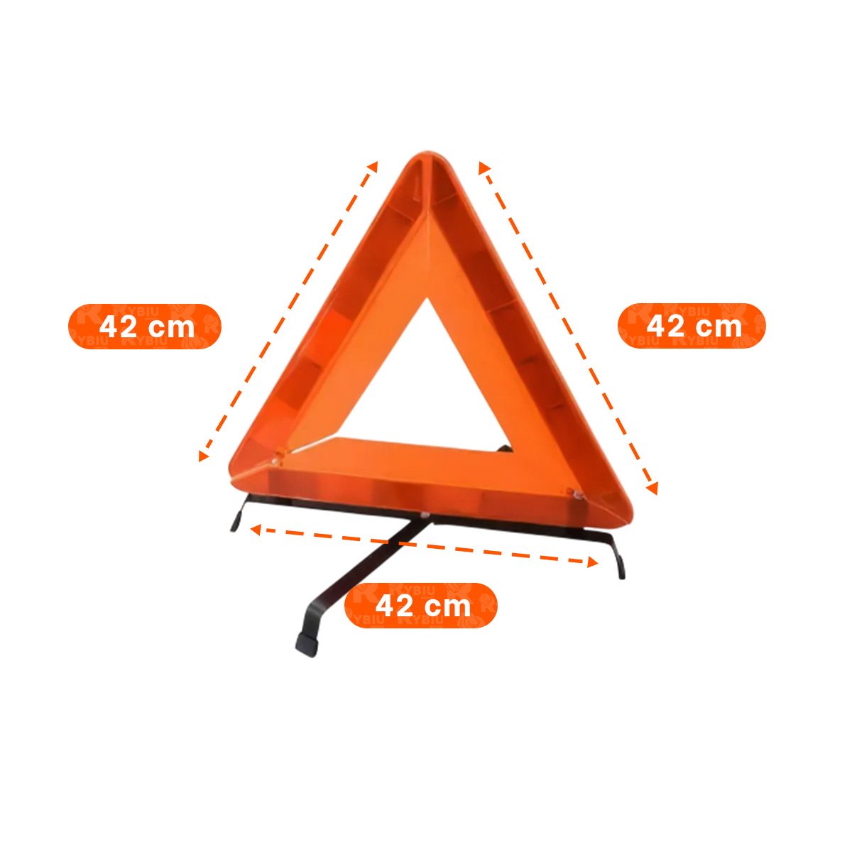 PACK4 DELIMITADOR PREVENTIVO NARANJA 40 CM PARA AREAS DE TRANSITO Y+REGALO STICKER - 4