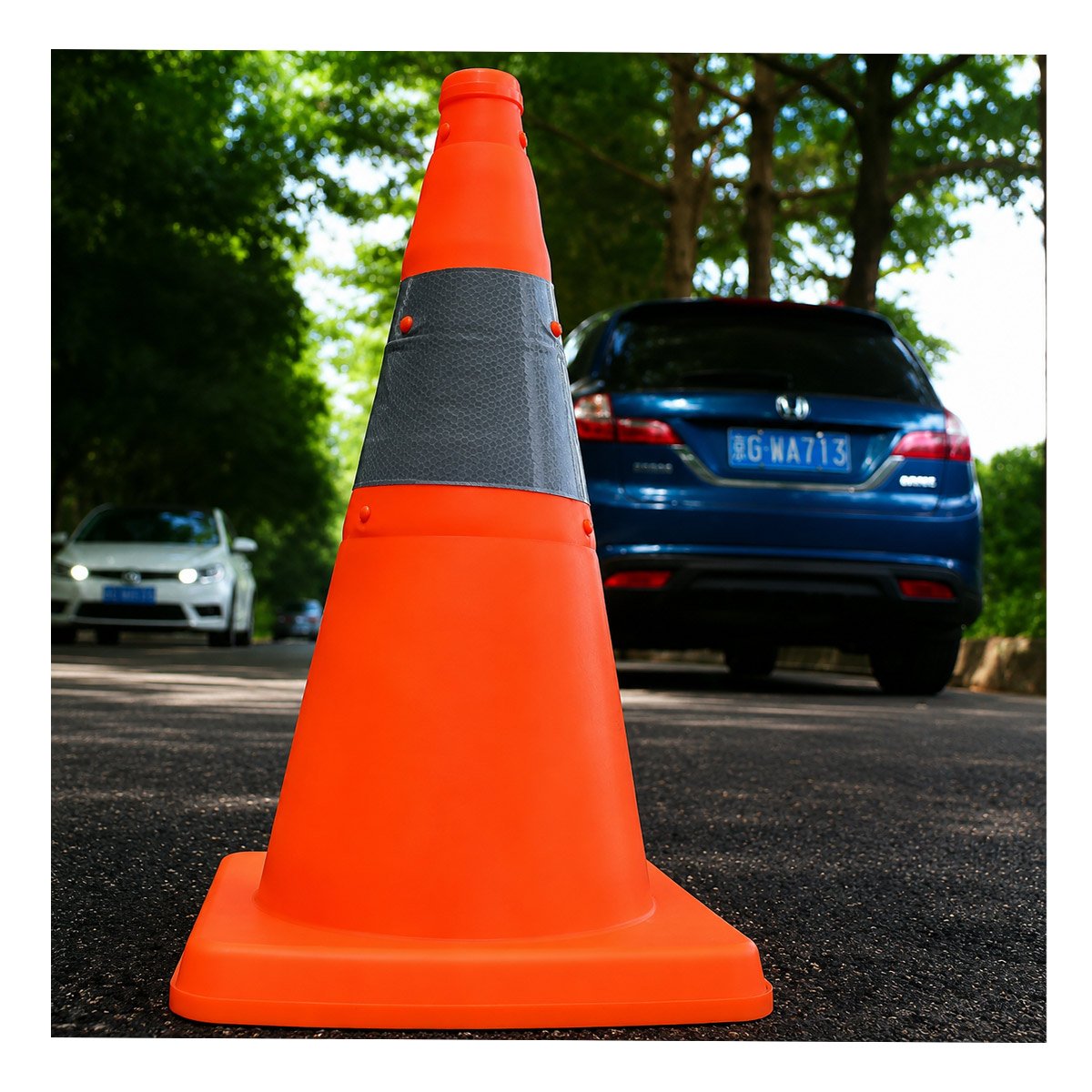 SENALIZADOR PREVENTIVO 45 CM NARANJA PARA AREAS DE TRABAJO Y+PAPEL REGALO - 1