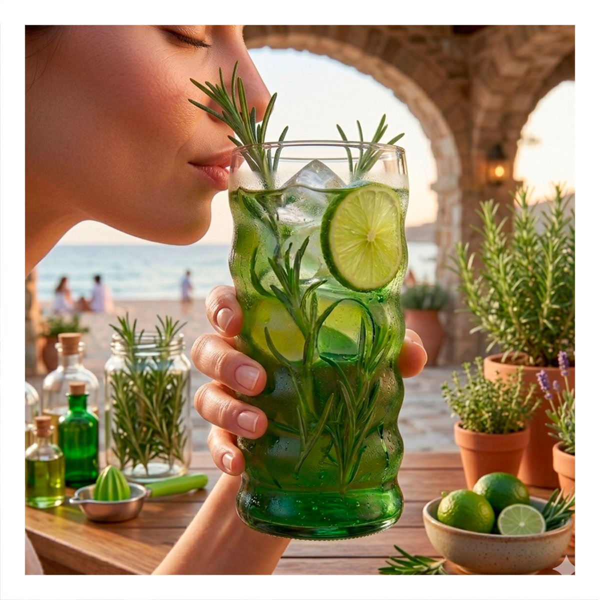 PACK6 VASO DE CRISTAL TRANSPARENTE ESTILO 6 CURVAS PARA AGUA JUGOS Y BEBIDAS Y+REGALO STICKER - 3