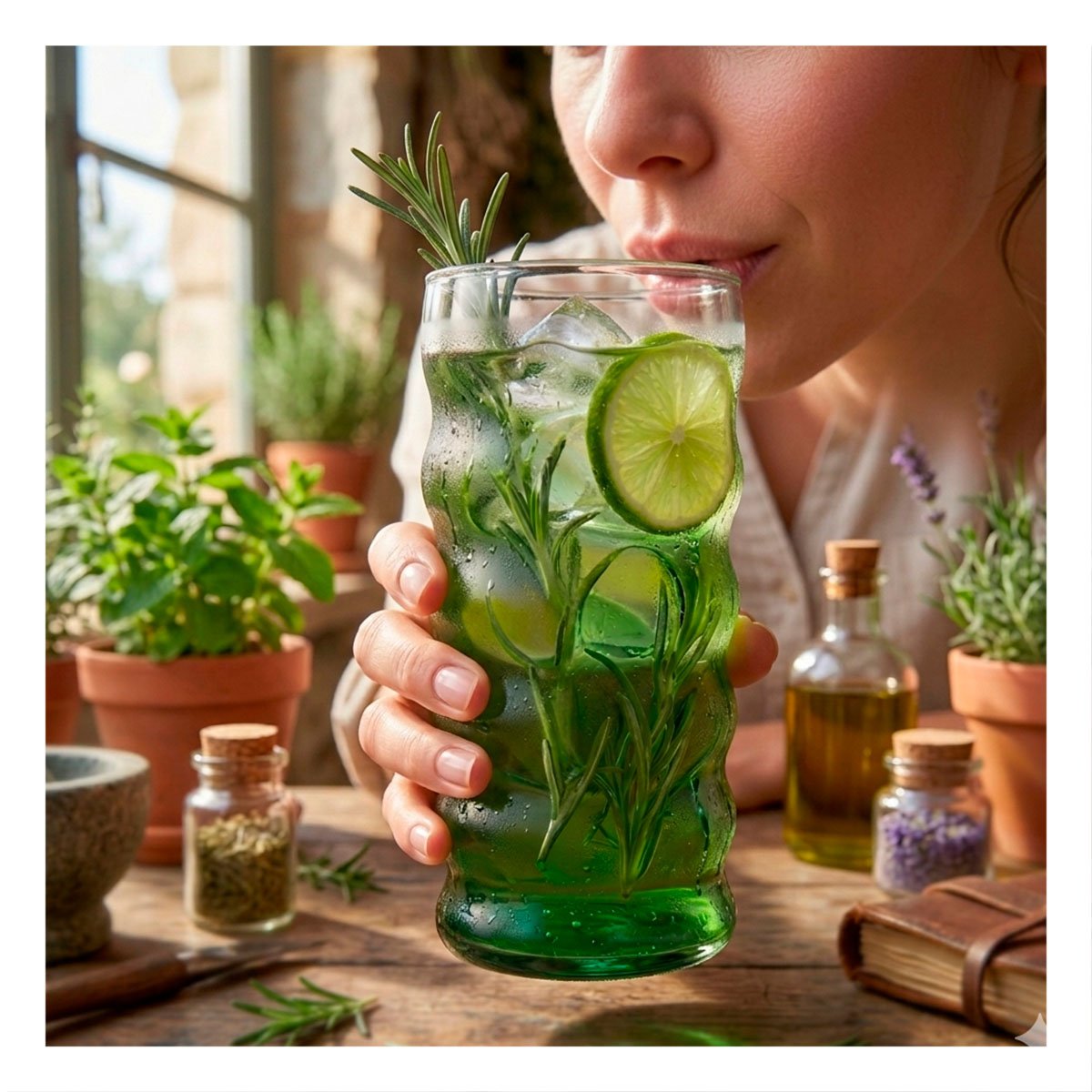 PACK6 VASO DE CRISTAL TRANSPARENTE ESTILO 6 CURVAS PARA AGUA JUGOS Y BEBIDAS Y+REGALO STICKER - 5
