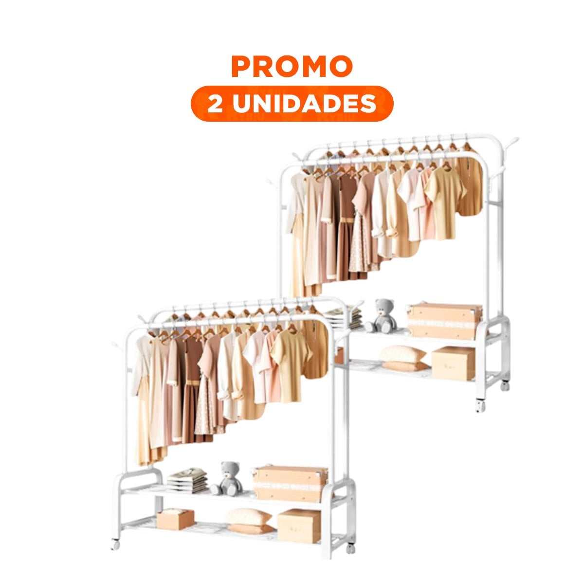PACK2 REPISA FUNCIONAL CON SEPARADORES Y ACABADO MODERNO BLANCO - 1