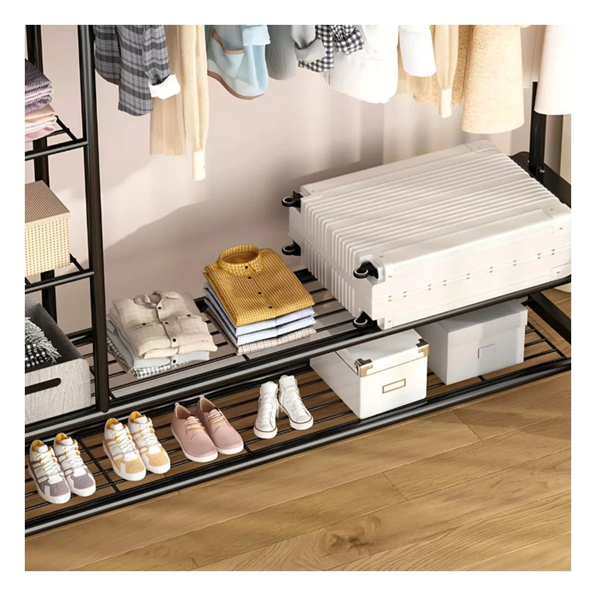 PACK4 ORGANIZADOR PARA COCINA CON DIVISIONES Y ESTILO MINIMALISTA NEGRO Y+PAPEL REGALO - 4
