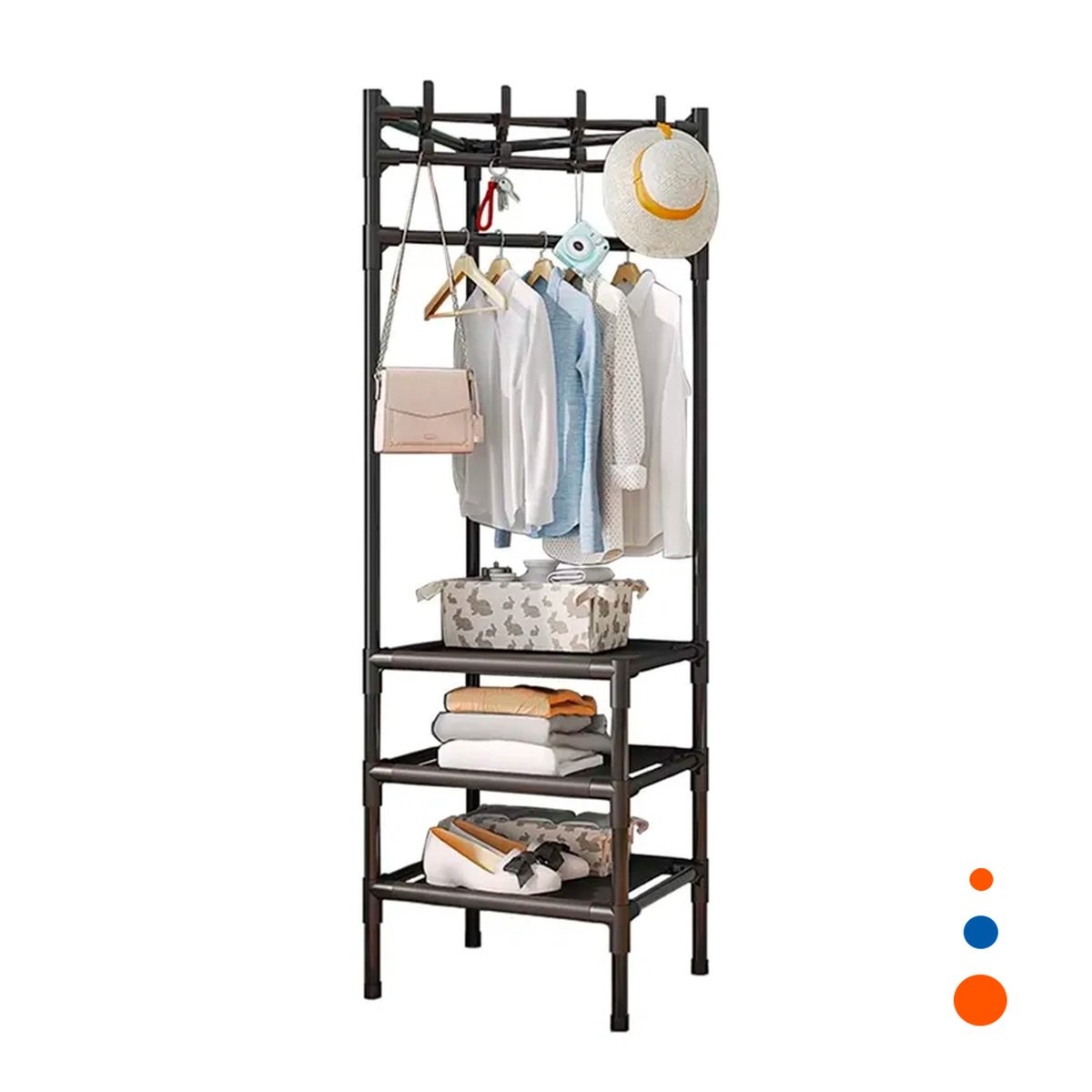 PACK4 BASE ORGANIZADORA CON ZAPATERA Y PERCHERA PARA CASA Y HOGAR YPAPEL REGALO - 3