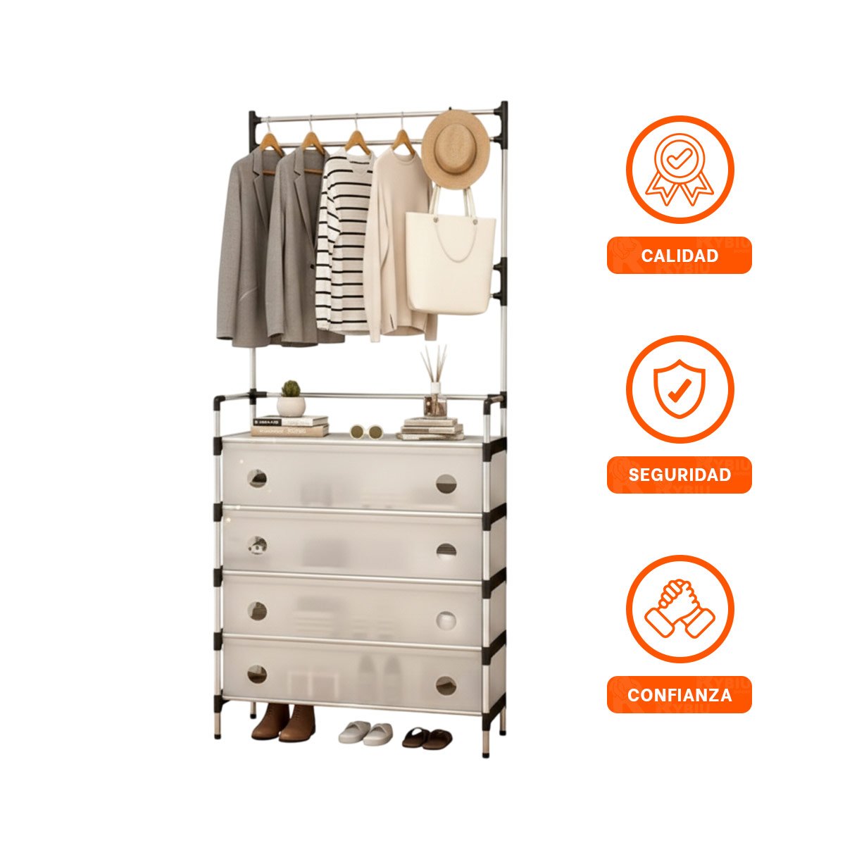 SISTEMA CERRADO PARA CALZADO Y ROPA EN CASA Y HOGAR CON FACIL ACCESO YLIGAS REGALO - 3