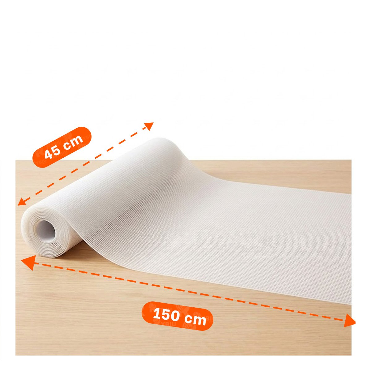 ALFOMBRILLA DE COCINA CON ANTIDESLIZANTE BLANCO TRANSLUCIDO Y STICKY - 4