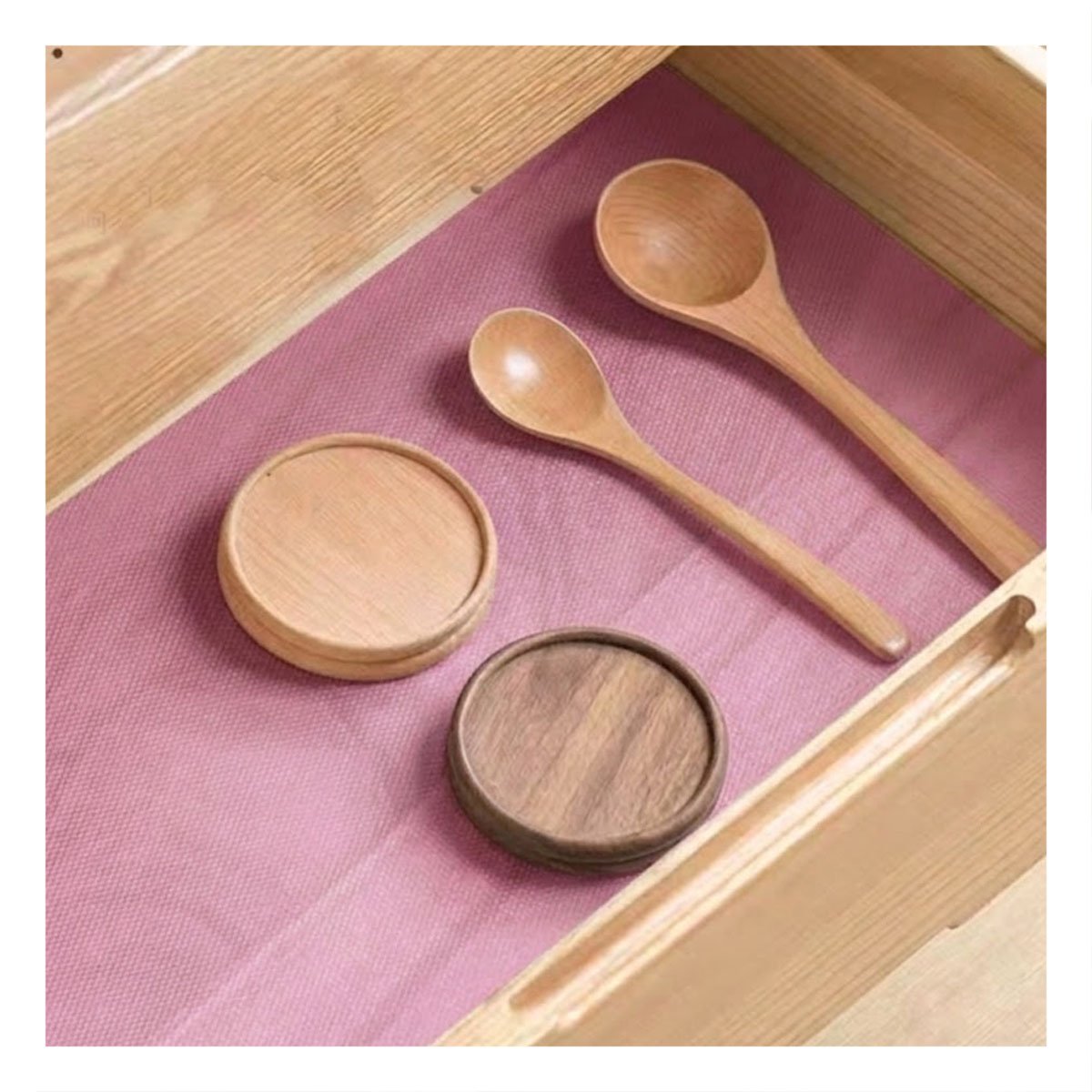 PACK2 BASE PARA COCINA FUCSIA TRANSLUCIDO CON ACABADO ANTIDESLIZANTE YREGALO STICKER - 3