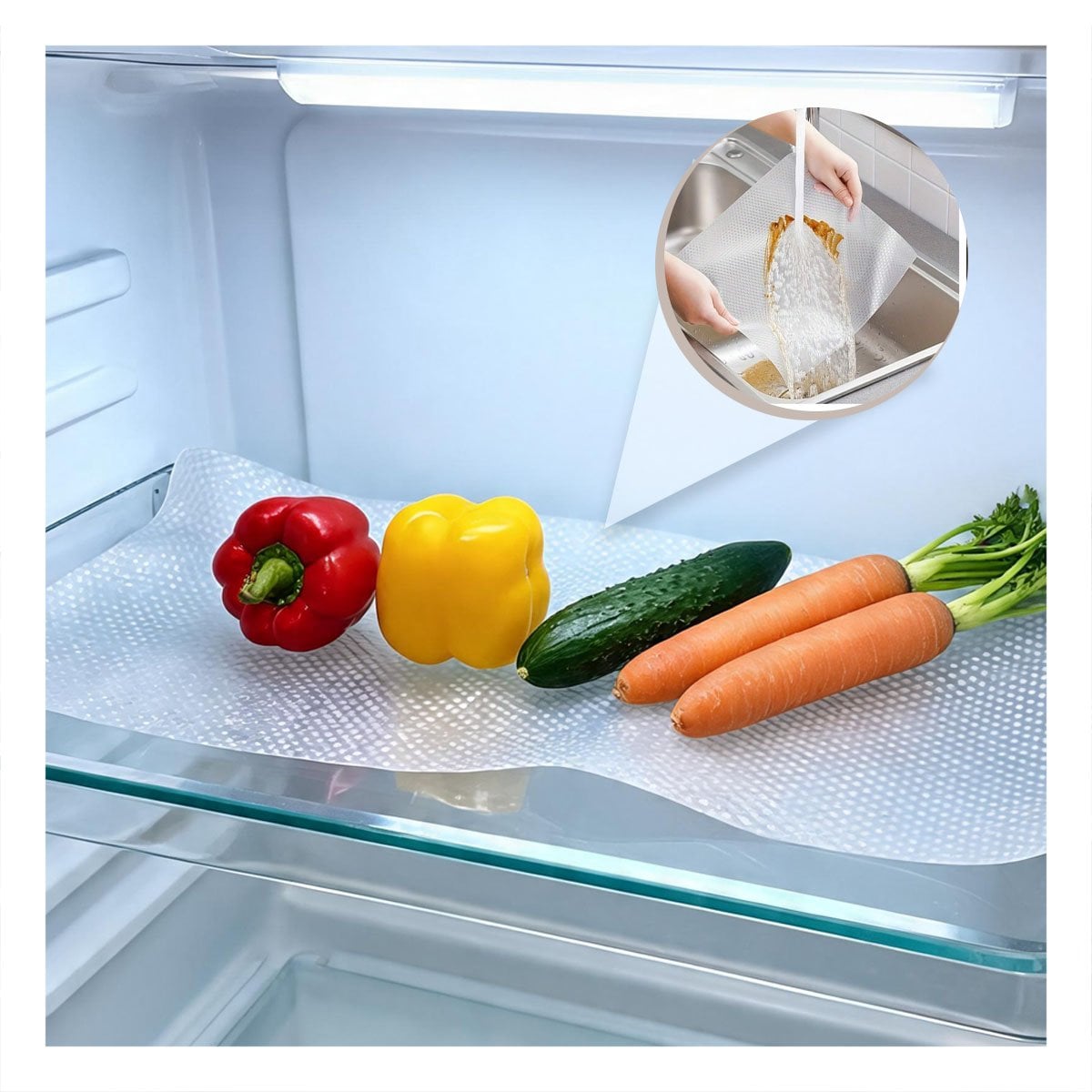 PACK6 BASE DE COCINA ANTIDESLIZANTE CON BLANCO TRANSLUCIDO 150X45CM - 5