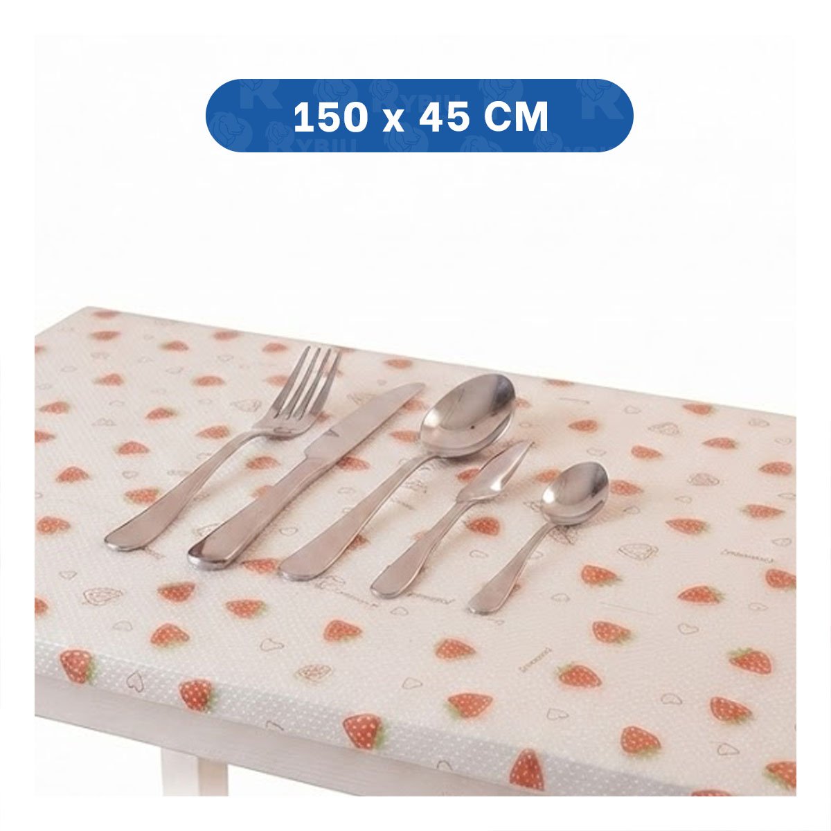 ALFOMBRILLA DE COCINA CON FRESAS ANTIDESLIZANTE BLANCO TRANSLUCIDO Y STICKY - 4