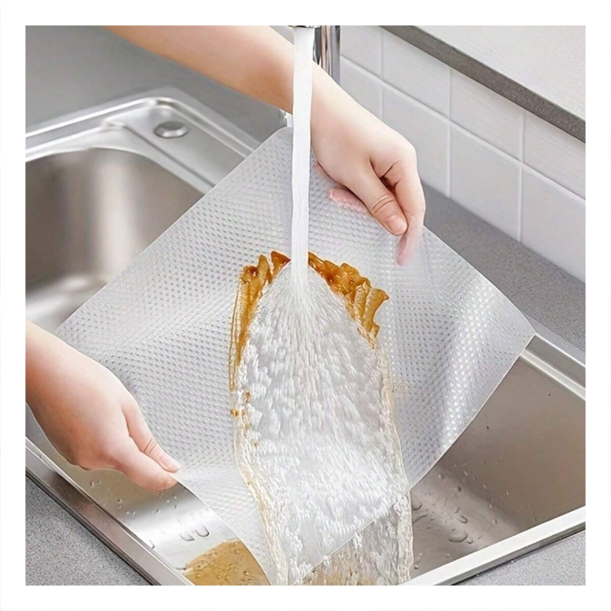 PACK2 BASE PARA COCINA BLANCO TRANSLUCIDO CON ACABADO ANTIDESLIZANTE YREGALO STICKER - 3