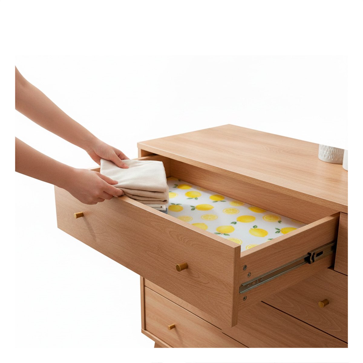 PACK2 BASE PARA COCINA LIMONES BLANCO TRANSLUCIDO CON ACABADO ANTIDESLIZANTE YREGALO STICKER - 3