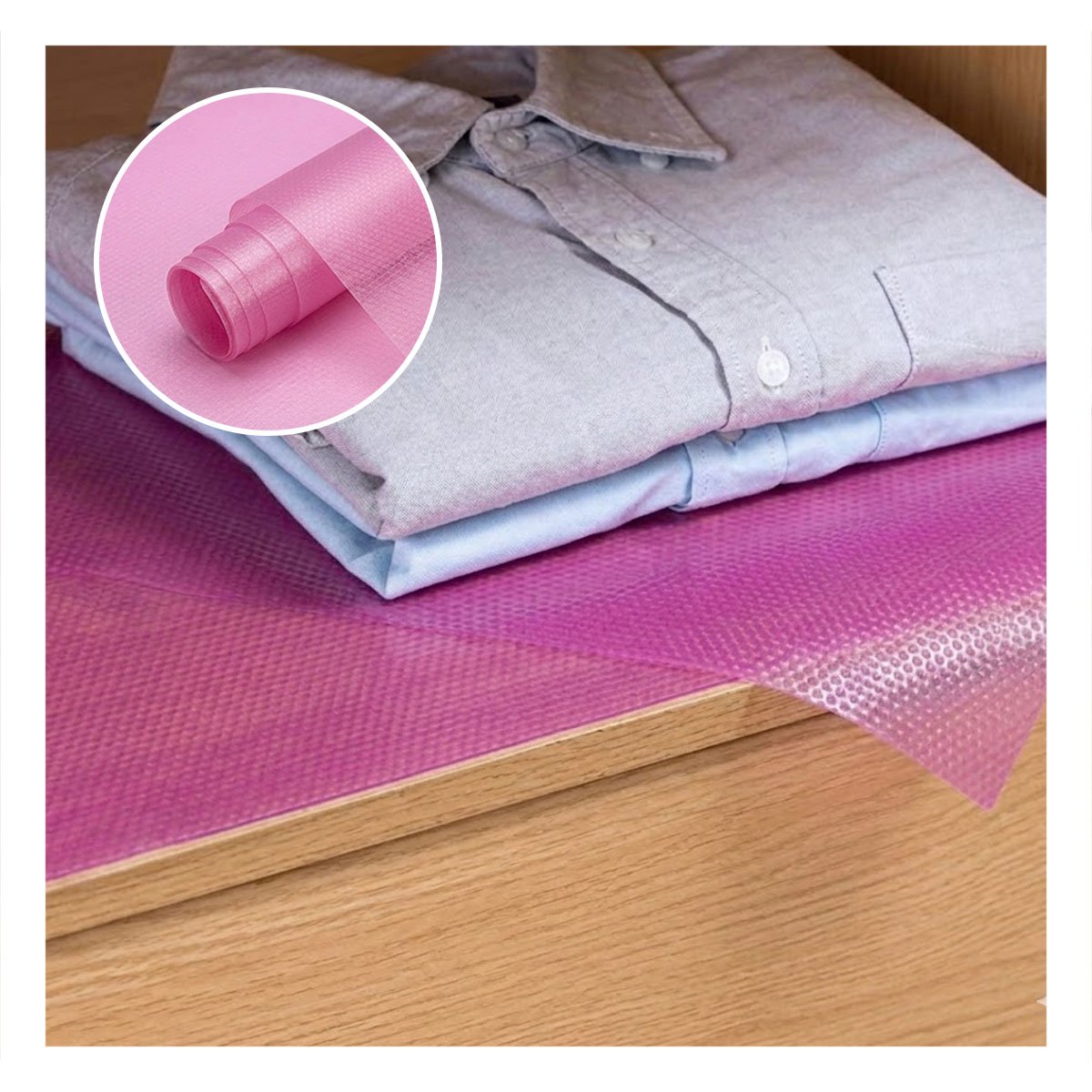 PACK12 ALFOMBRILLA PARA COCINA FUCSIA TRANSLUCIDO CON ANTIDESLIZANTE YPAPEL REGALO - 3