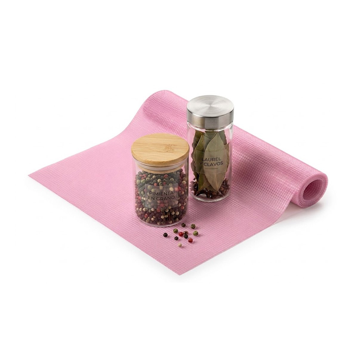 ALFOMBRA PARA COCINA ANTIDESLIZANTE FUCSIA TRANSLUCIDO 150X45CM Y REGALO STICKER - 3
