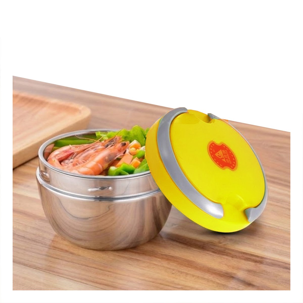 TAPER COLOR AMARILLO CON AISLAMIENTO TERMICO 1200ML PARA USO DIARIO YSTICKY - 3