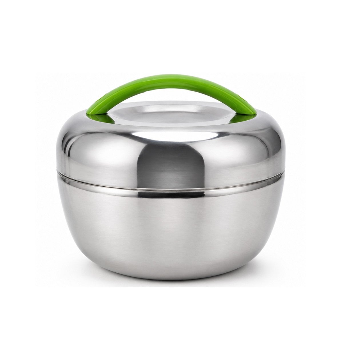 RECIPIENTE PARA COMIDAS CASERAS 1300 ML TERMO CIRCULAR ACERO Y PAPEL REGALO - 1