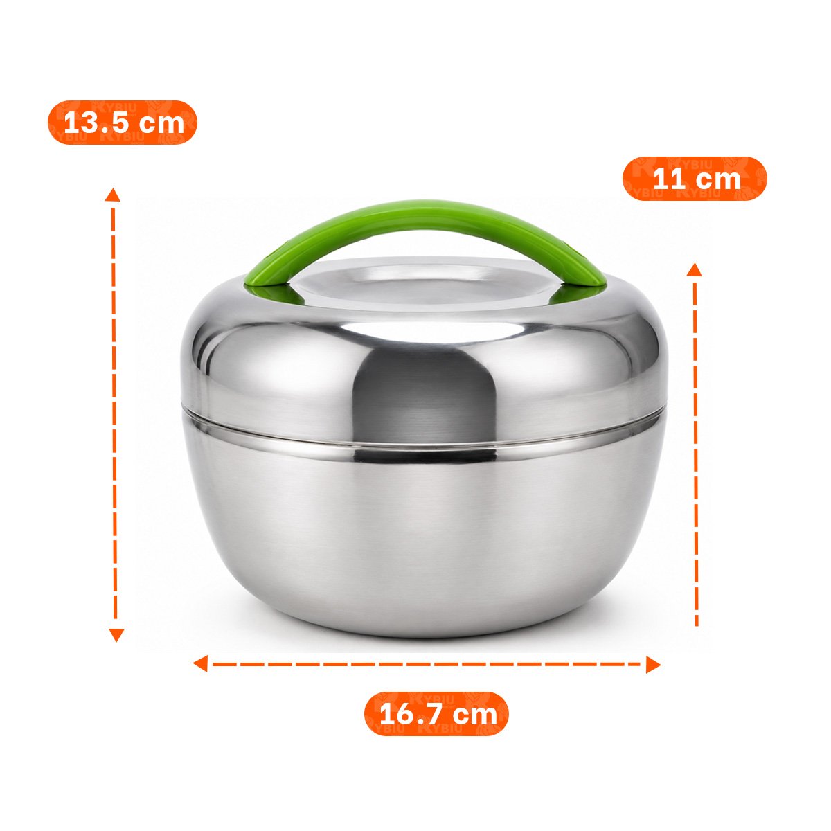 PACK4 RECIPIENTE PARA DESAYUNOS 1300 ML TERMO CIRCULAR ACERO - 4