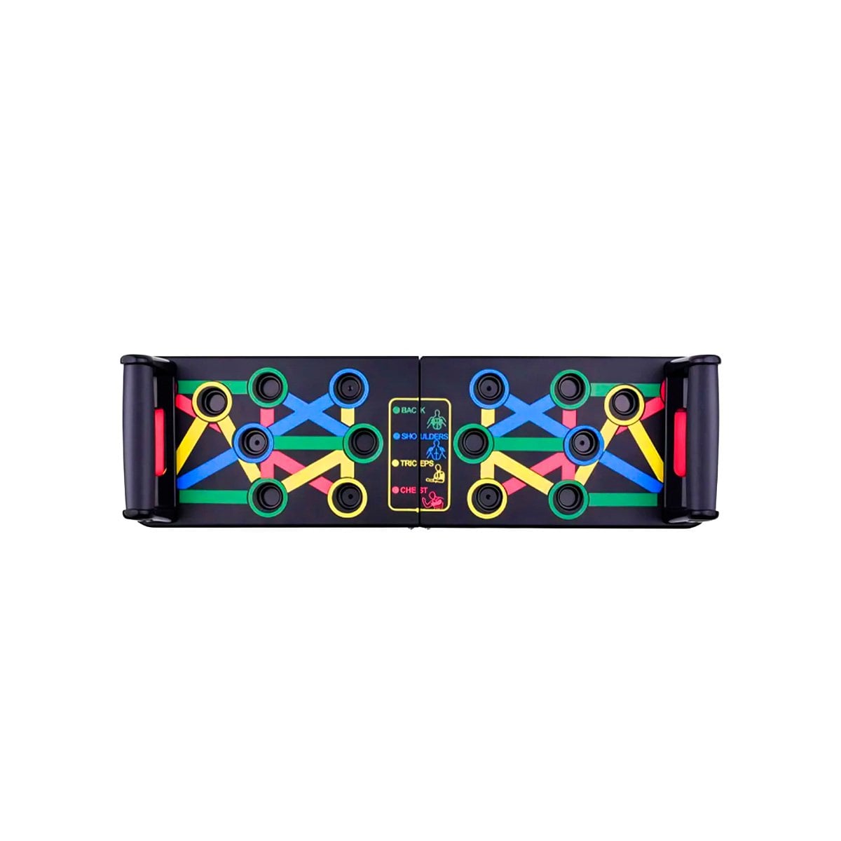 BASE PUSH UP NEGRO PARA FORTALECER PECHO HOMBROS Y BRAZOS EN CASA Y PAPEL REGALO - 1