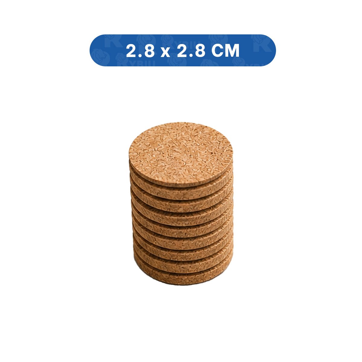 PACK6 SET 9 BASES PROTECTORAS ANTIDESLIZANTES MOSTAZA REDONDAS PARA MUEBLES 2,8CM YPAPEL REGALO - 4
