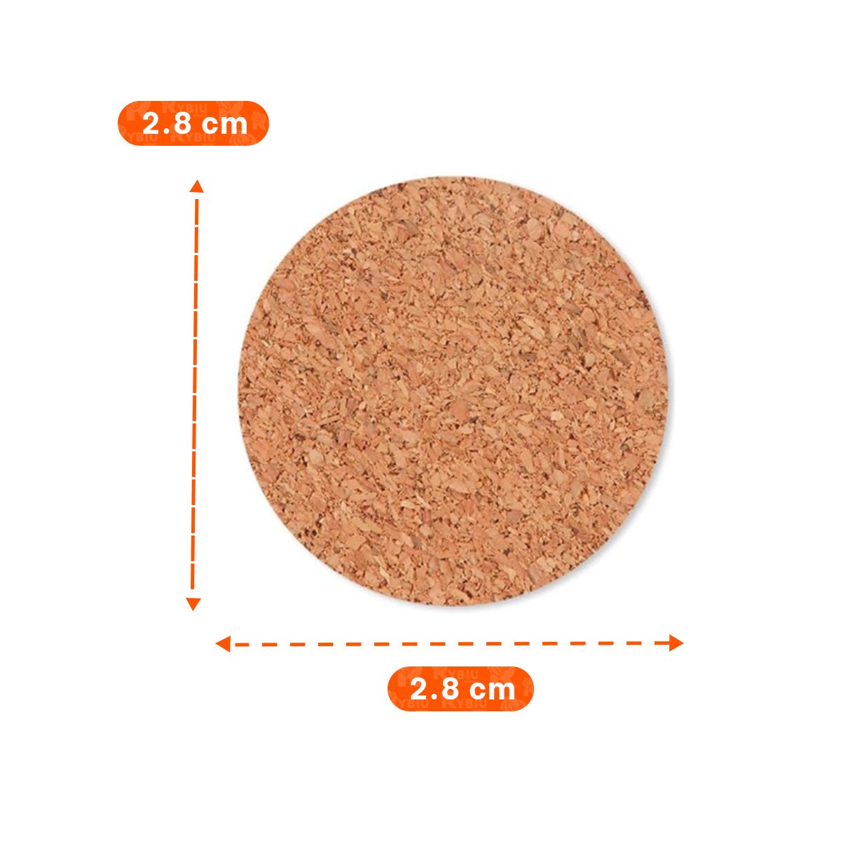 JUEGO BASES ANTIDESLIZANTES MOSTAZA PARA PATAS DE MUEBLES REDONDAS 2,8CM Y LIGAS REGALO - 4