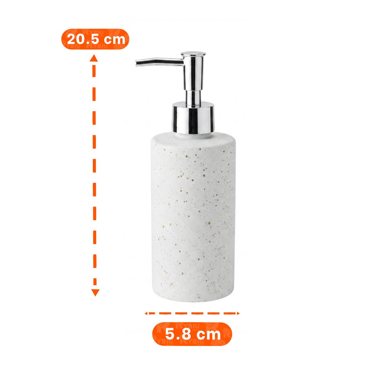 PACK6 DOSIFICADOR PARA USO DIARIO COLOR BLANCO CON DETALLES DORADOS 20X6,8CM YPAPEL REGALO - 4
