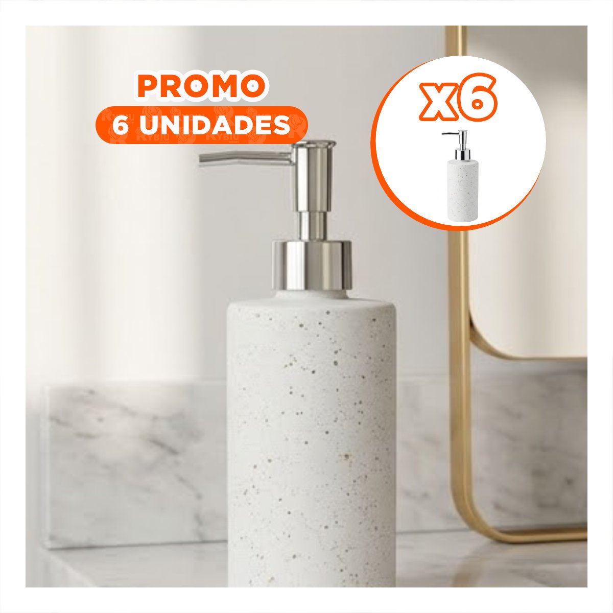 PACK6 DISPENSADOR PARA ESPACIOS DEL HOGAR CILINDRO COLOR BLANCO 20X6,8CM YREGALO STICKER - 1
