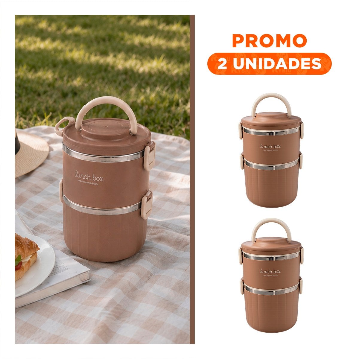 PACK2 RECIPIENTE PARA REFRIGERACION 1800 ML TERMO CIRCULAR DUO - 1