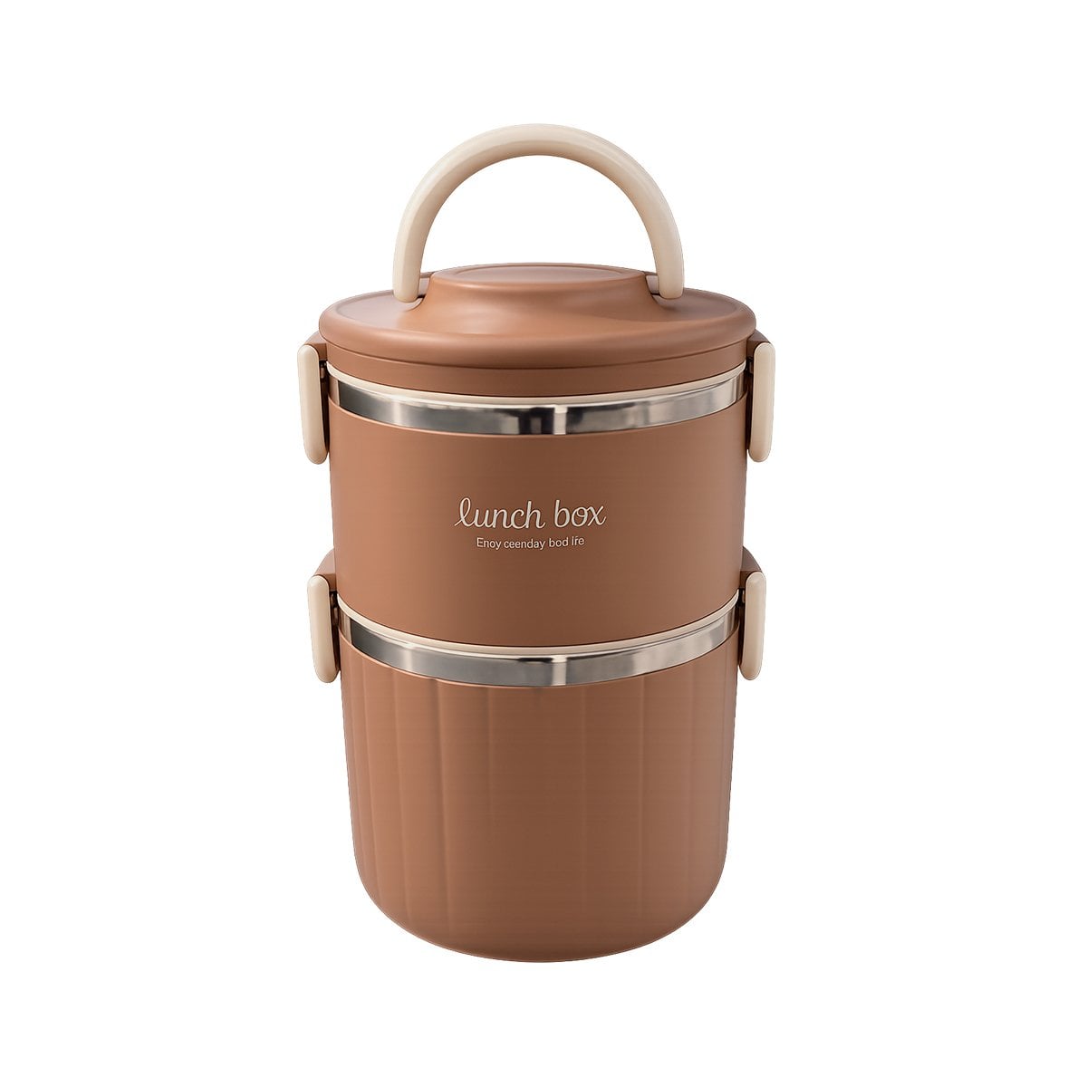 RECIPIENTE PARA COMIDAS CASERAS 1800 ML TERMO CIRCULAR DUO Y PAPEL REGALO - 1