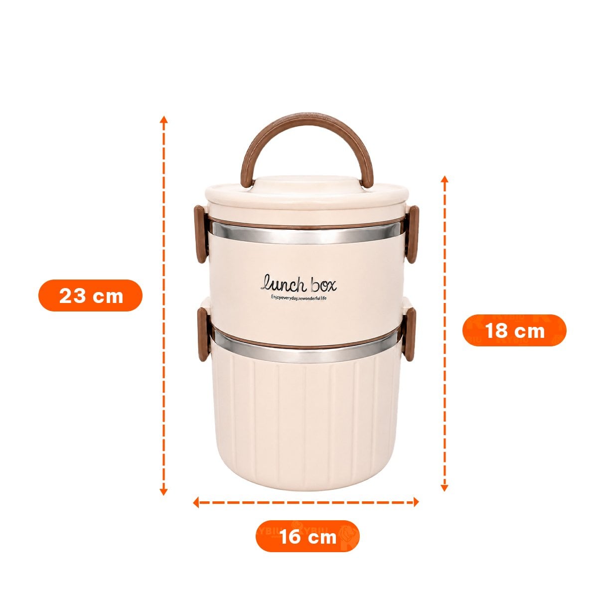 PACK4 RECIPIENTE PARA DESAYUNOS 1800 ML TERMO CIRCULAR DUO - 4