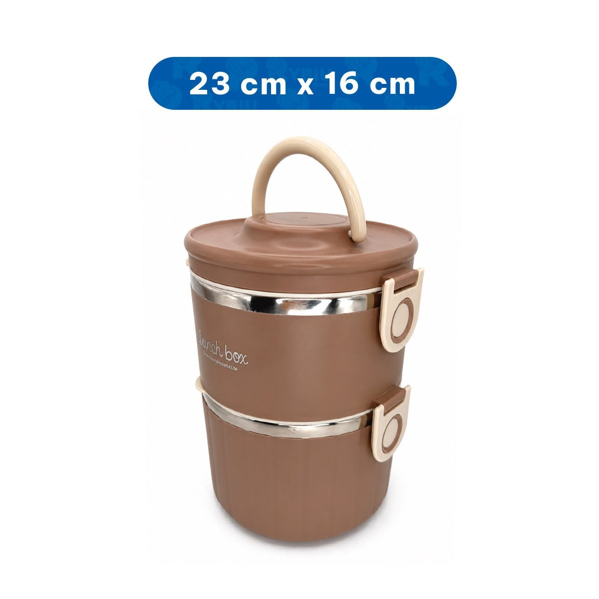 PACK6 RECIPIENTE PARA ORGANIZAR ALIMENTOS 1800 ML TERMO CIRCULAR DUO MARRON - 4