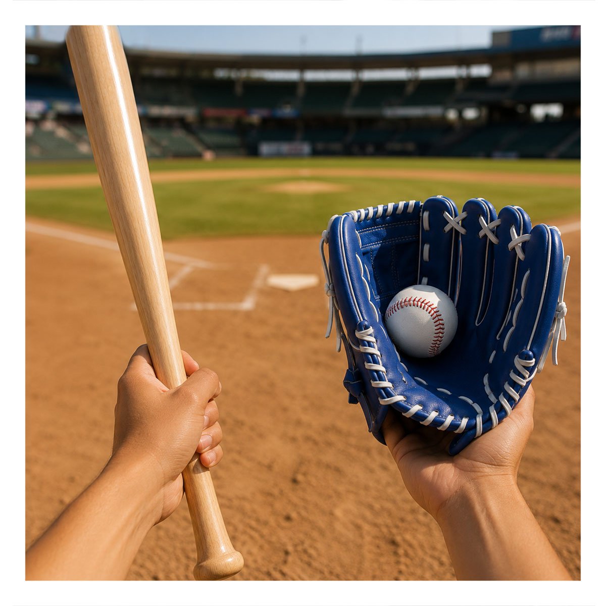 PACK4 PACK DE BEISBOL CON EQUIPO COLOR AZUL PARA JUEGOS RECREATIVOS YREGALO STICKER - 5