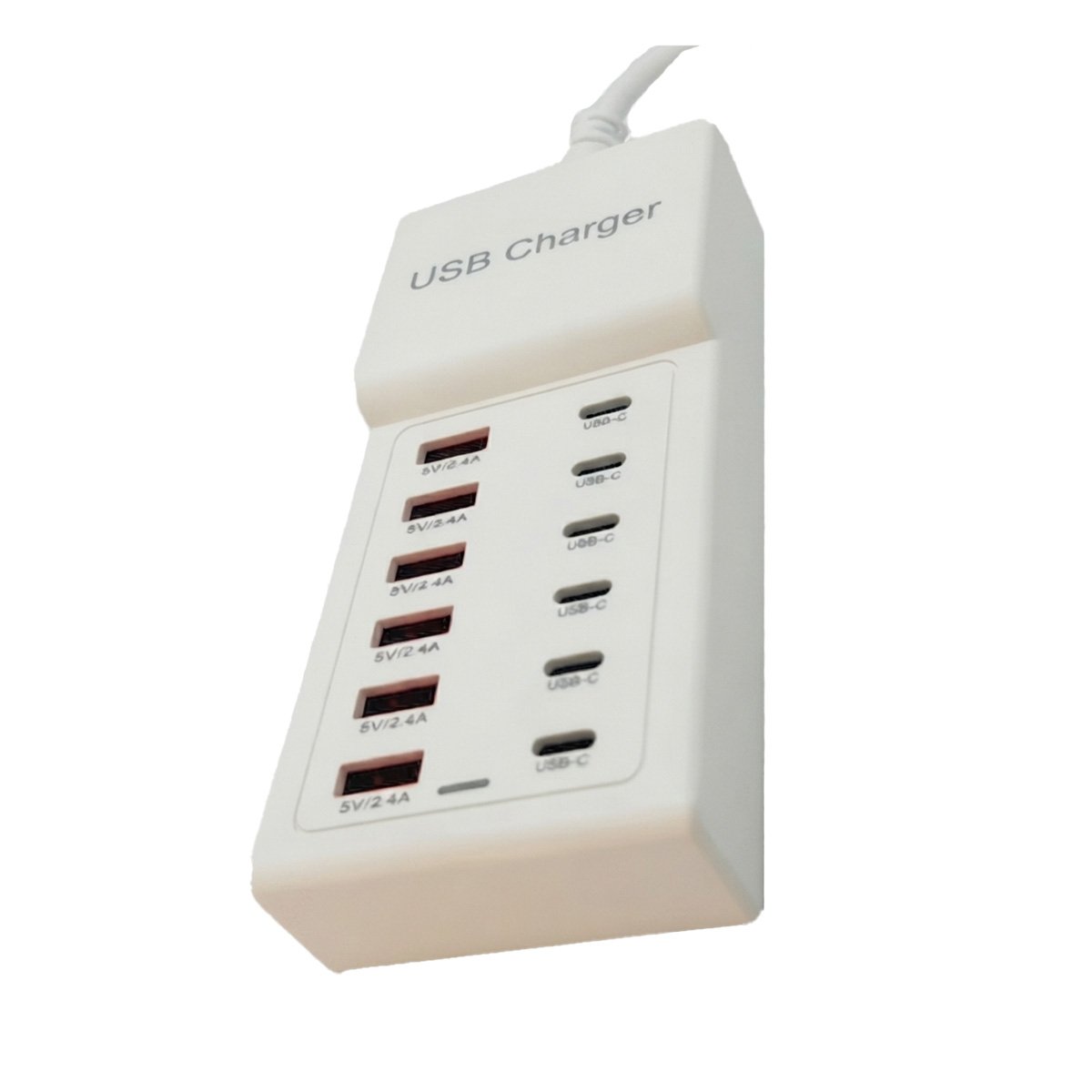 PACK2 ESTACION DE TECNOLOGIA USB-C Y USB-A BLANCO PARA CARGA MULTIPLE 12 EN 1 YREGALO STICKER - 2
